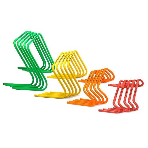5 Mini hurdles - width 45 cm green