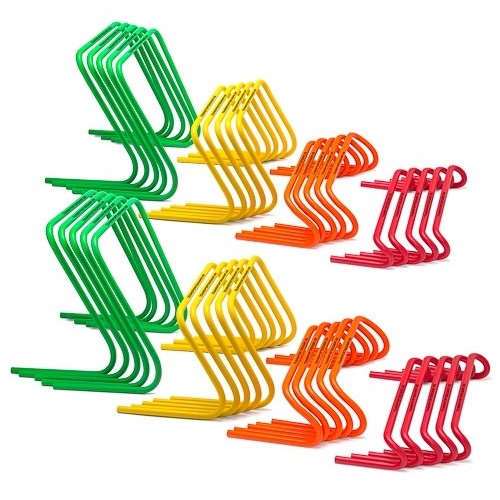 10 Mini hurdles - width 45 cm green